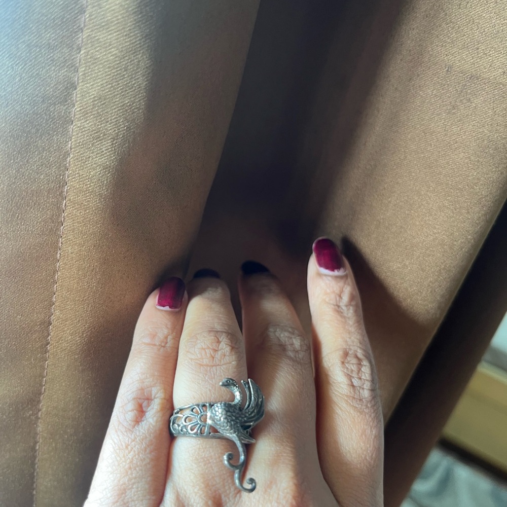 Sterling Silver Dragon Ring - image 1